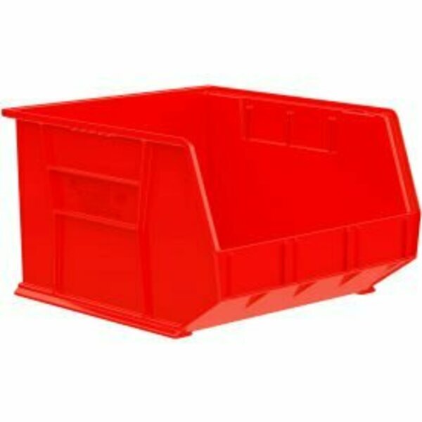 Akro-Mils Hang & Stack Storage Bin, Plastic, Red, 3 PK 30270 RED